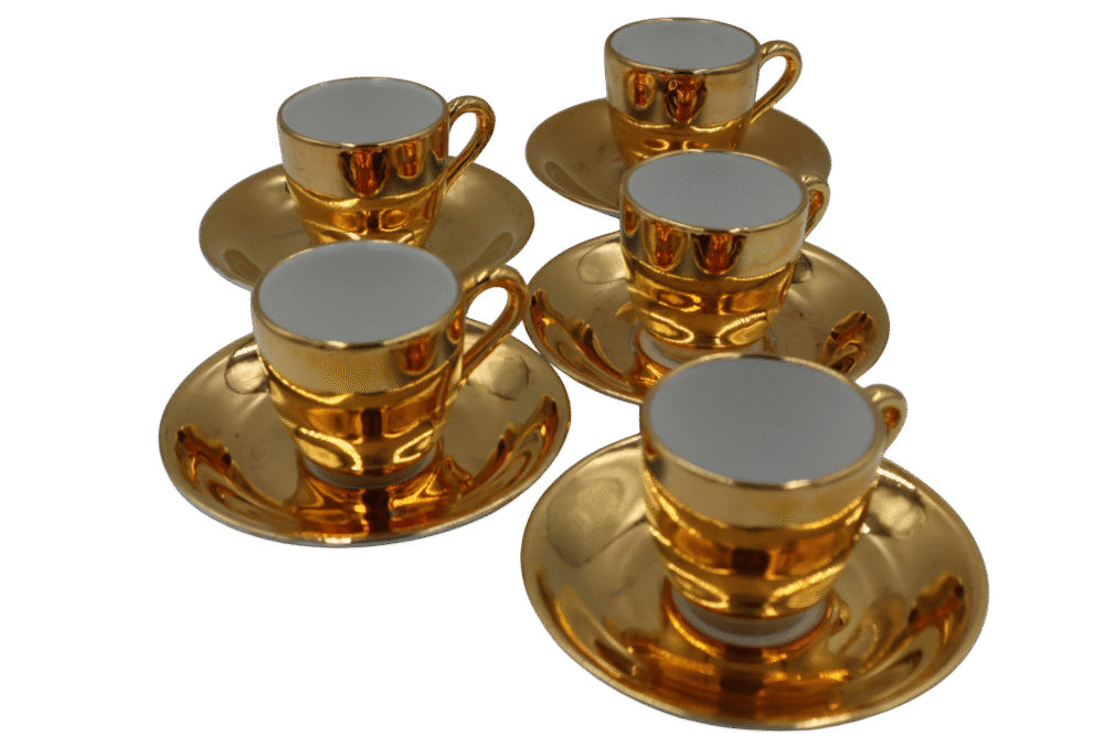 Gold Expresso Cups